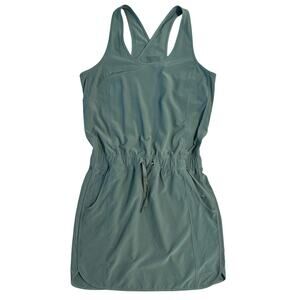 Patagonia Fleetwith Dress Kale Green Scoop Neck Sleeveless Hike REI Women Small